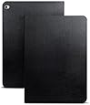 iPad Pro Case - MyCell&reg; Folio Leather Smart Cover for Apple iPad Pro 12.9 Inch with built in stand and front/back protection - Black