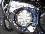 Honda GL1800 GoldWing GL 1800 Gold Wing LED Chrome Foglamps Foglights Kit