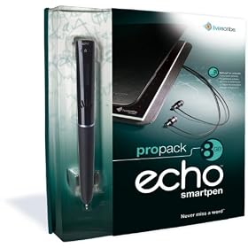 Livescribe - Stylo Numerique - Echo - Smartpen - 8 Go - Pack Pro - APX-00007