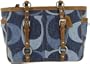 Coach Signature Tonal Gallery Shopper Bag Purer Tote 13810 Denim