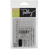 Hero Arts Kelly's Take Note Stamp Set, Clear