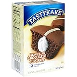 Tastykake Chocolate Cream Filled Iced Cupcakes, 14.25 Oz Family Pack (Pack of 3)