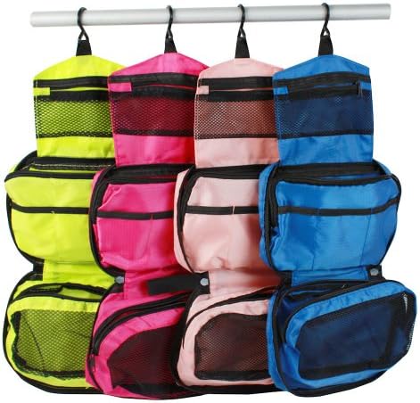 Hanging Toiletry Cosmetics Organizer with Bonus Reusable Bag