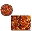 Lavish Orange Fully Sequined & Beaded Christmas Ball Ornament 4.25" (110mm)
