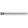 Cleveland 2565 High Speed Steel Long Length Drill Bit, Parabolic Flute, Uncoated (Bright), Round Shank with Tang, 118 Degree Notch Point