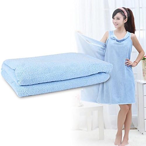 Blue Multi-use Magic Ultrafine Fibre Bath Towel and Wear Type Towel for Adults