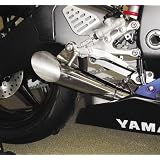 05-06 SUZUKI GSXR1000: HOTBODIES RACING MEGAPHONE SLASH CUT SLIP-ON EXHAUST (LARGE) by Hot Bodies Racing