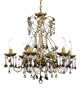 Autumn Mist Six Light Crystal Chandelier
