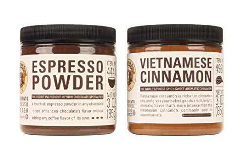 King Arthur Flour Baking Bundle: (1) King Arthur Flour Espresso Powder, (1) King Arthur Flour Vietnamese Cinnamon 3oz Ea. (2 Total)