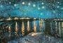 Starry Night over the Rhone, c.1888 Poster Print by Vincent van Gogh, 36x24 Travel Poster Print by Vincent van Gogh, 36x24