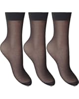 Women's Silky Soft, Sheer & Durable Smooth Knit Anklets (3 Pair Pack)