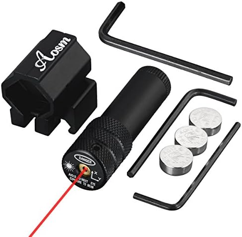 Aosm Mini Red Dot Laser Sight with Alminum Alloy Rail Mount for Tactical Compact Pistol Outdoor Riflescopes Optical
