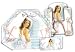 Quinceanera Bomboneiras - SPANISH - 12ea. Bomboneiras, Ribbons, Thank You Cards, Invitations, and Envelopes