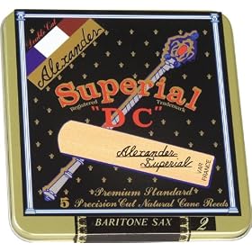 Alexander DC Baritone Saxophone Reeds, Strength 2.5