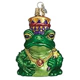 Old World Christmas Frog King Glass Blown Ornament