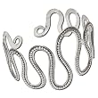 Upper Arm Jewellery Silver Armlets Bracelets 2.75 inches (armlt054b)