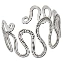 Upper Armband Silver Armlets Bracelets From India 55 gms. 2.5 inches (armlt054b)