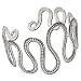 Upper Armband Silver Armlets Bracelets From India 55 gms. 2.5 inches (armlt054b)