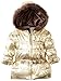 Young Hearts Little Girls' 1 Piece Gold Jacket with Hood