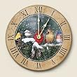 Wood clock~Backyard Birds~Artworks Home Accents~ large kitchen wall clocks~ code 390