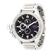 KR3W Men's K1083-SIL Krucible Black Dial Stainless Steel Watch