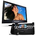 Electrohome Portable Karaoke DVD/CD+G/MP3 Player Speaker System with 7" Screen, USB, SD and Voice Recording (EAKAR770) & One Bonus Electrohome 19 inch Slim LED 720p HDTV (E19LED100)