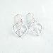 Sterling Silver Heart Peace Sign Earrings Image