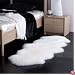 Sheepskin Rug Double Pelt Natural White Fur 2x6