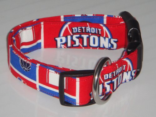 NBA Detroit Pistons Basketball Dog Collar Small 1