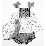 Vitamin's Baby Floral and Gingham Diaper Set BLK... by Vitamins Baby