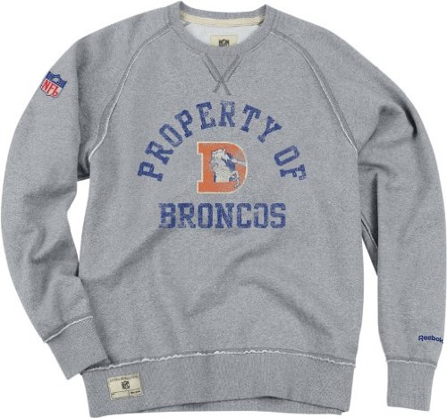 Denver Broncos Vintage Reebok Classic Fleece Crew Sweatshirt