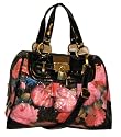 Jasper Pink Roses Quilted Grab Bag with Crossbody Belt -- SwankySwans