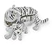 Objet D'Art Release #225 "Panthera Tigris" Critically Endangered Species White Tiger with Cub Handmade Jeweled Enameled Metal Trinket Box_s-4