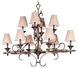 Kenroy Home 2815 Verona Ten-Light Chandelier, Aged Gold