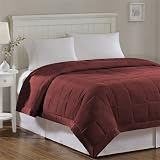 Red Twin Bed Down Alternative Blanket Warm Comforter