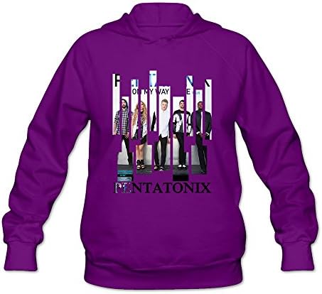 CAILING Women's Pentatonix PTX On My Way Home Workout Hoodies Purple L
