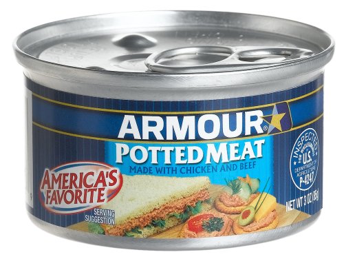 Armour Potted Chicken & Beef, 3-Ounce Containers (Pack of 48) by Armour