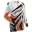 Thor MX Core Wedge Men's Dirt Bike Motorcycle Jersey w/ Free B&F Heart Sticker Bundle - Orange