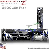 Abstract 02 Blue Skin by WraptorSkinz TM fits XBOX 360 Factory Faceplates