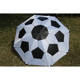  Soccer Umbrella 60 inch Black/White