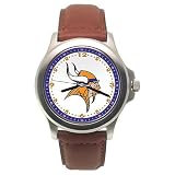 Minnesota Vikings NFL Rookie Watch with Leather Band from LogoArt