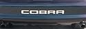 1996-98 & 01 FORD MUSTANG COBRA REAR BUMPER VINYL INSERTS Decals Letters - 37 Colors to choose from (Color :: Chrome Mirror Silver)