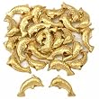 15g Jumping Bali Dolphin Beads Gold Plt 9.5mm Approx 25