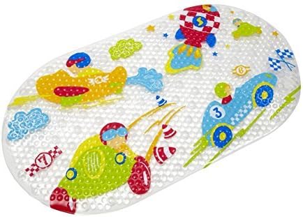 Tippitoes Anti-Slip Bath/Shower Mat Car and Planes Design by Tippitoes