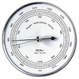 Fischer Präzis Aneroidbarometer im Edelstahlgehäuse Erzgebirge