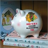NHL Chicago Blackhawks Born To Be Piggy Bank