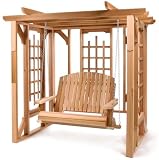Cedar Pergola Arbor and Swing Set