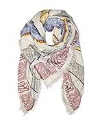 Cosy, Jack & Silky Fular (Blanco / Rojo)