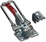 uxcell トグルクランプ　クイック棒状ラッチ型　318Kg　調整U状　シルバートーン　プラスチック