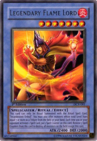 Yu-Gi-Oh! - Legendary Flame Lord (DCR-081) - Dark Crisis - Unlimited Edition - Rare